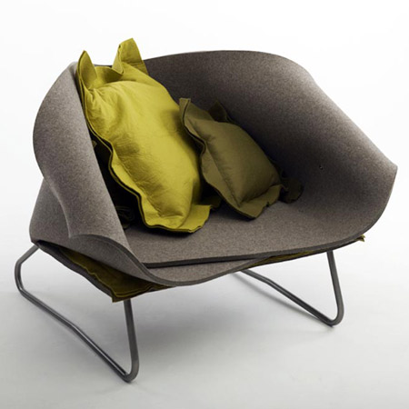 Fauteuil "Felt up" de Charlotte Kingsnorth