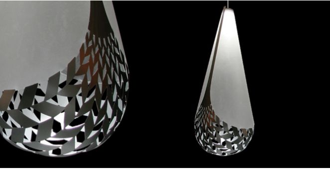 lampe suspension "Kete Tuauri" de David Trubridge