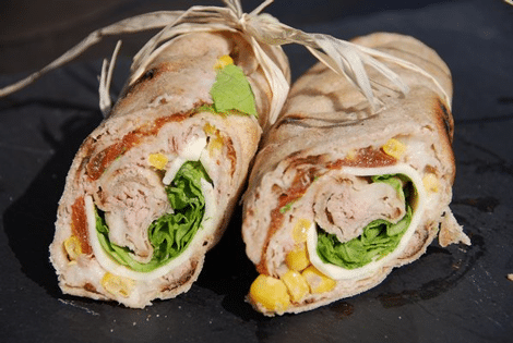 makloub - Recette makloub sandwich Ma9loub tunisien pâte escalope