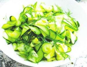 salade courgettes marinees 300x233 - Salade de courgettes marinées
