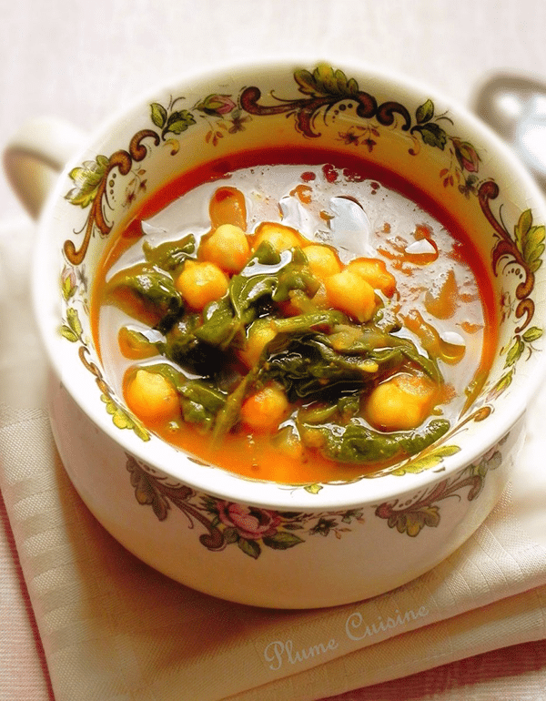 Recette soupe de pois chiches Lablabi tunisienne