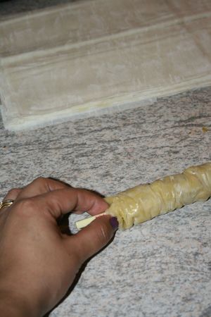 Comment faire baklawa rolls Minouchka 5
