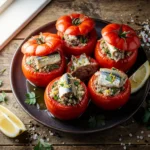 Tomates farcies au hachis de sardine