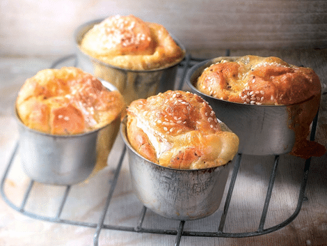 muffins camembert sesame - Moelleux au camembert et au sésame – Muffins salés