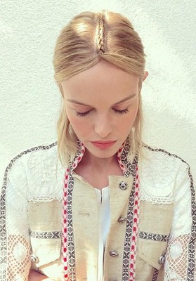 la raie tressée de Kate Bosworth