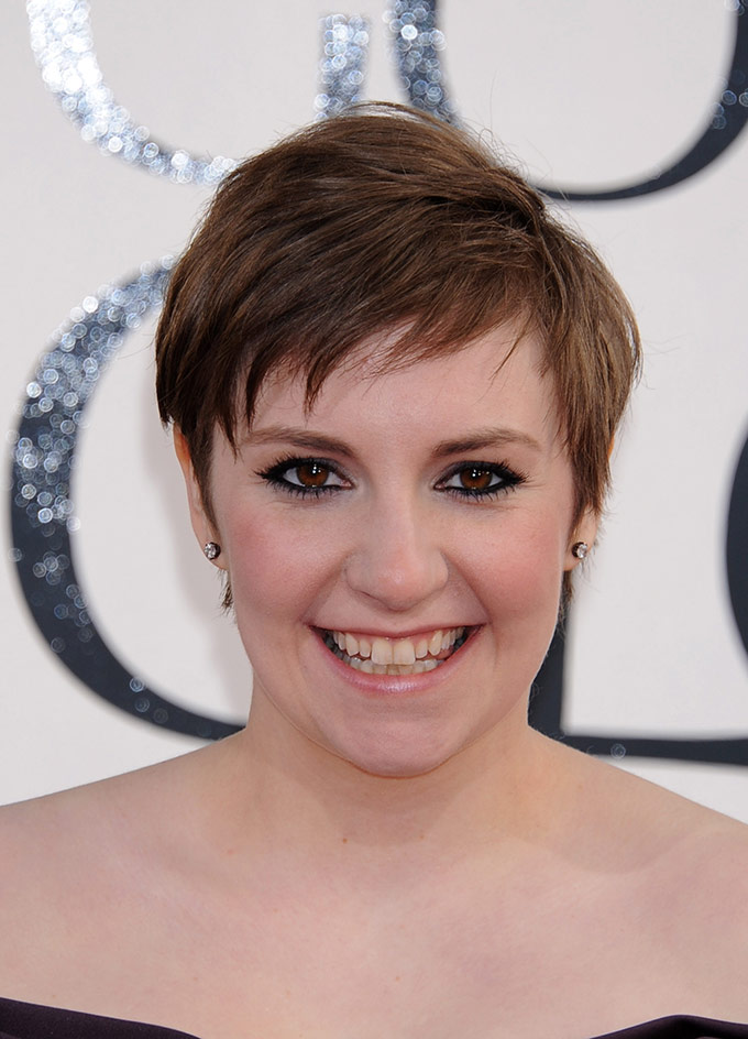 lena dunham coupe courte visage rond