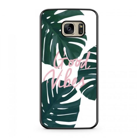 Coque Tropical Good Vibes Rose Vert