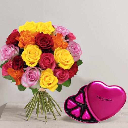 bouquet roses coeur saint valentin - Des coffrets cadeaux fleurs pour toutes les occasions !