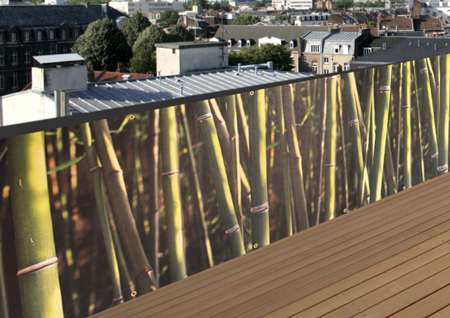 Brise-vue de jardin imprimé Bambou 