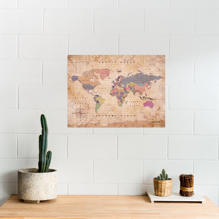 carte décoration monde