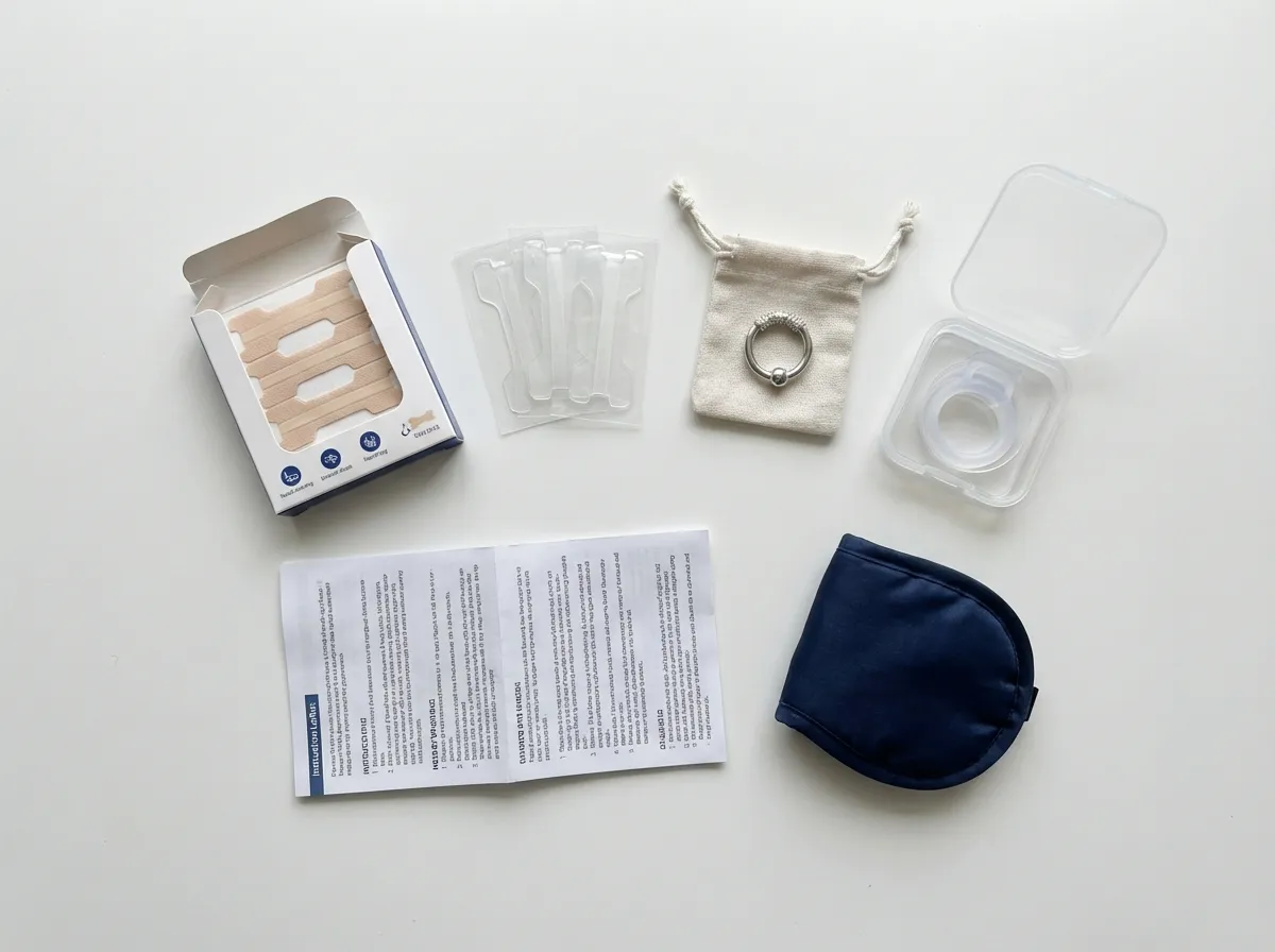 Comparatif solutions anti-ronflement naturelles : bague, anneau nasal, bandelette
