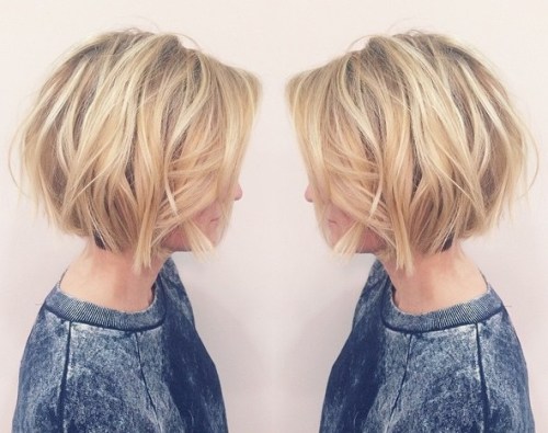 Wavy Tousled Bob