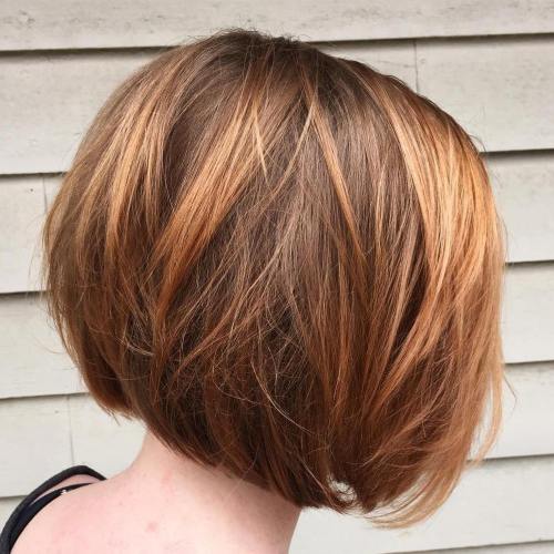 Chocolate And Caramel Layered Bob