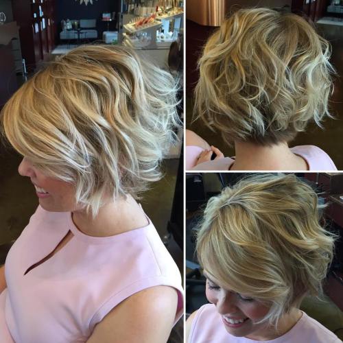 Tousled Wavy Bob