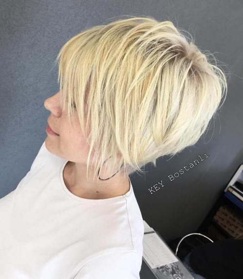 Choppy Blonde Pixie Bob