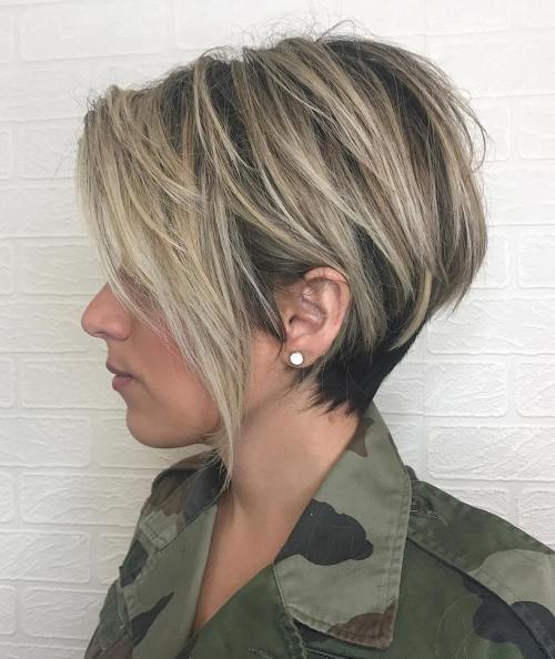 Tousled Blonde Balayage Pixie