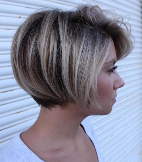 Short Blonde Balayage Bob