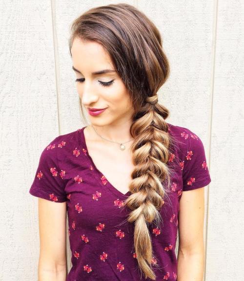 Side Braid Hairstyle For Long Hair