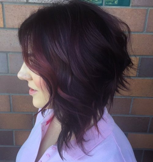 Angled Wavy Bob