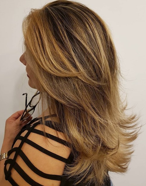 Layered Cut For Mid-Back Hair