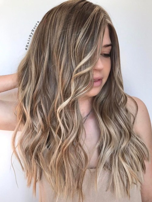 Blonde Balayage For Long Brown Hair