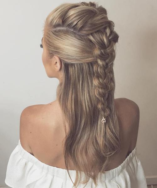 Half Up Mohawk Braid