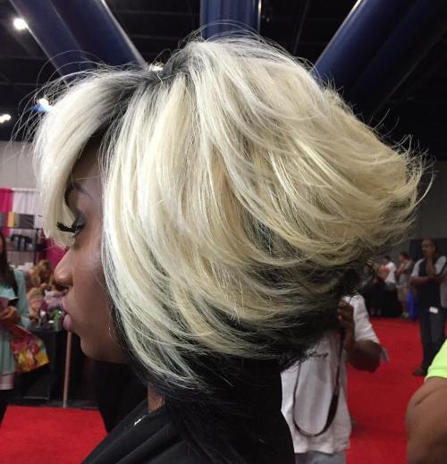 African American Black And Blonde Bob