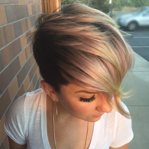 Women's Short Asymmetrical Undercut