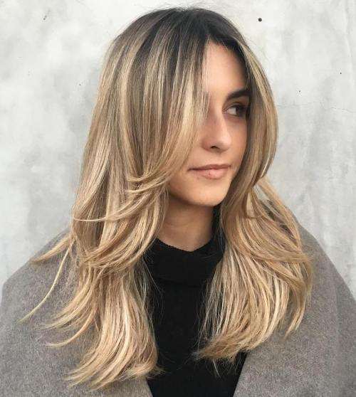 Long Layered Blonde Hairstyle