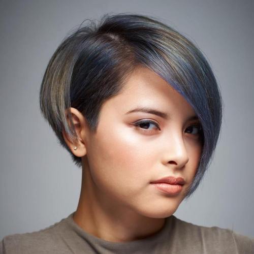 Short Asymmetrical Bob With Bangs