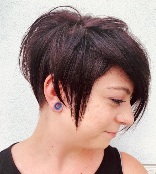 Edgy Pixie Cut For Round Faces