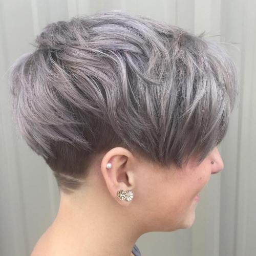 Ash Brown Undercut Pixie