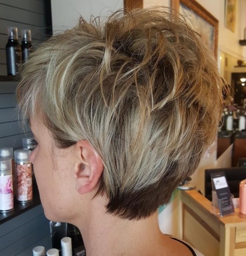 Pixie Shag With Spiky Top