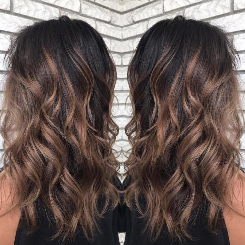 Chocolate Brown Hair With Caramel Highlights