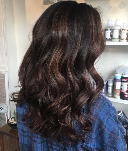 Brown Highlights for Curly Hair