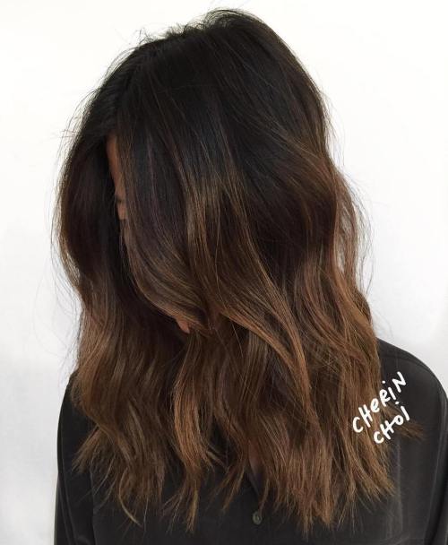 Long Brown Balayage Hair