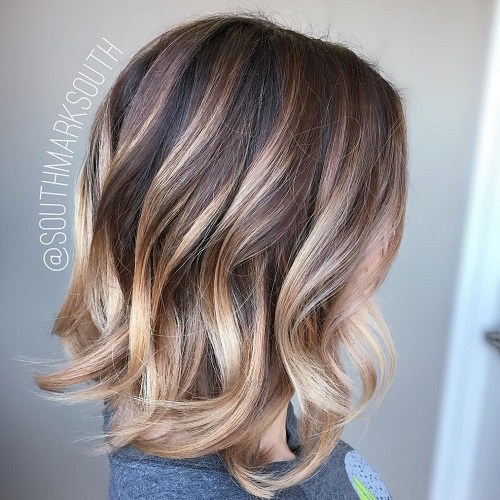 Blonde Ombre Balayage For Dark Brown Hair