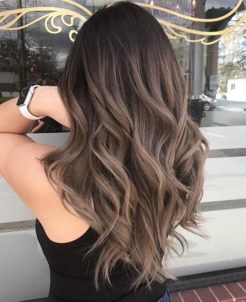 Ash Brown Balayage Ombre