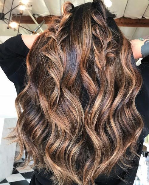 High Contrast Caramel Blonde Balayage