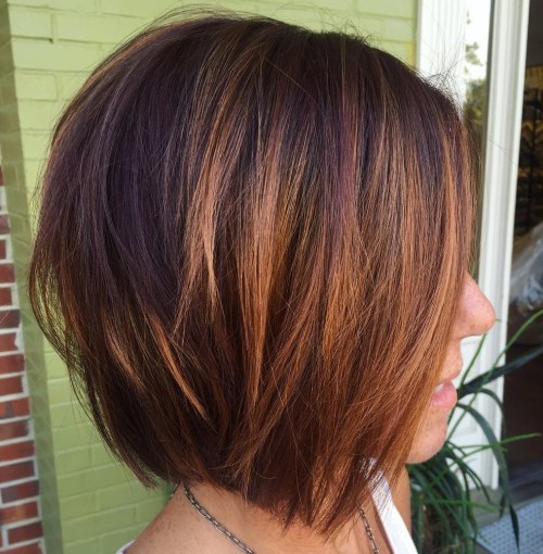 Tousled Layered Side-Parted Bob