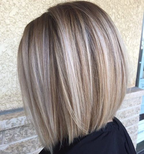 Blunt Blonde Balayage Bob