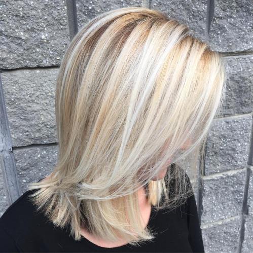 Shoulder-Length Blonde Hairstyle