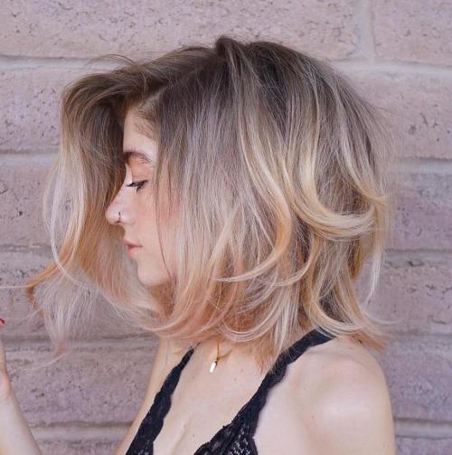 Tousled Long Bob Hairstyle