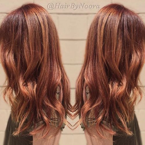 cool toned red hair