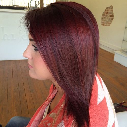 burgundy hair color