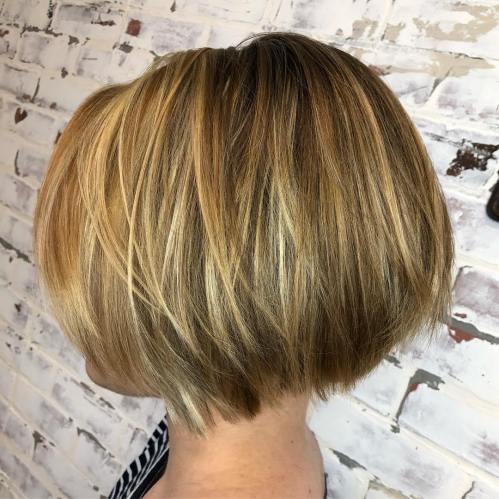 Layered Bob With Blonde Highlights