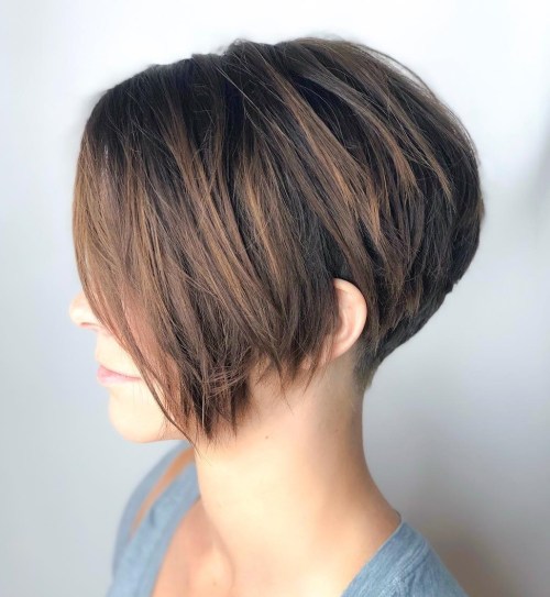 Pixie Haircut With Long Bangs