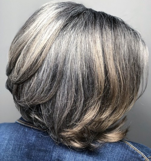 Short Gray Bob Hairstyle