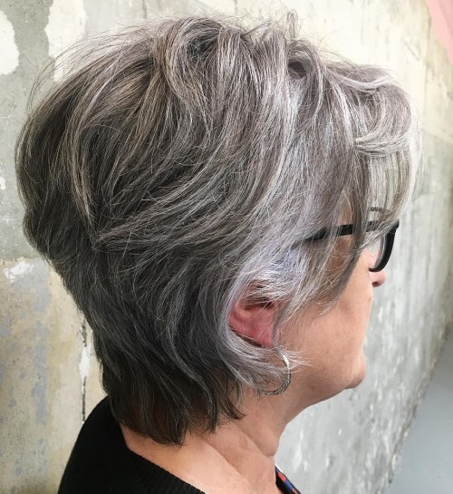 60 magnifiques styles de cheveux gris 5e428128aa37c - 60 magnifiques styles de cheveux gris femme - Coloration et teinture