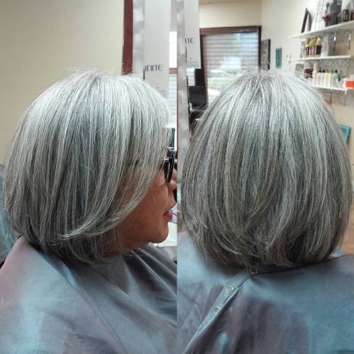 60 magnifiques styles de cheveux gris 5e428128e20b2 - 60 magnifiques styles de cheveux gris femme - Coloration et teinture